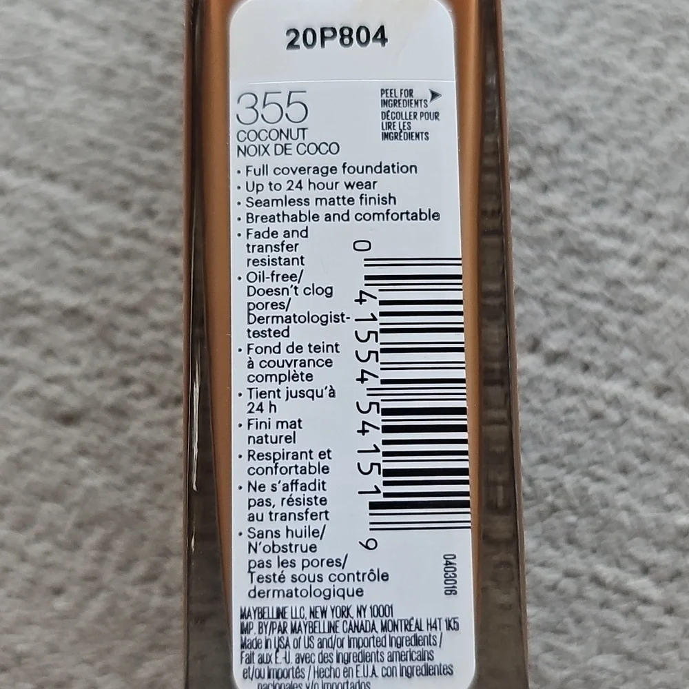 Maybelline SuperStay 24H Foundation - 355 Coconut # 14